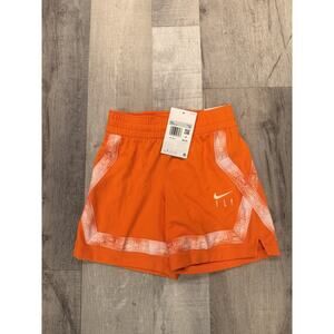 Nike Fly Shorts Kids XS Orange Dri-FIT Standard Fit Training Basketball New